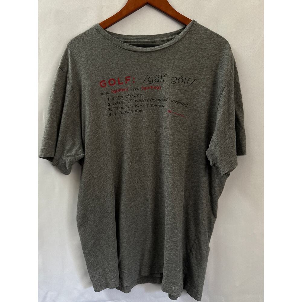 Men’s Travis Mathew’s Definition of Golf Grey T-Shirt Sz XL